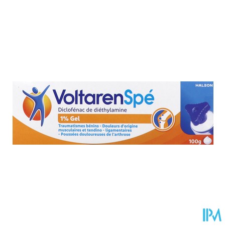 vignette VOLTARENSPE 1% GEL TUB 100G