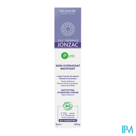 vignette JONZAC CREME MATIFIANTE PURIF 50ML