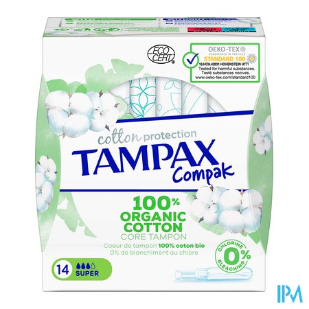 vignette TAMPON TAMPAX COMPAK COT SUPER 14