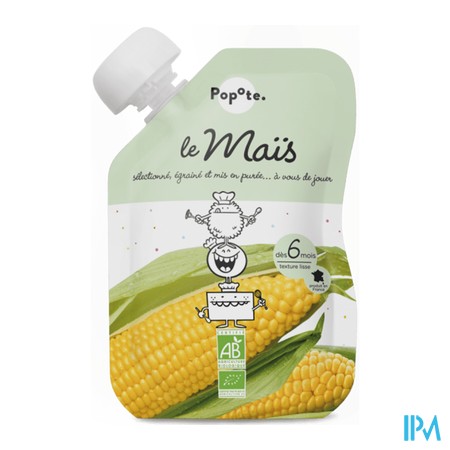 vignette POPOTE GOURDE MAIS BIO 120G