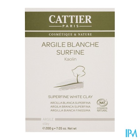 vignette CATTIER ARGILE BLANC SURFINE 200G