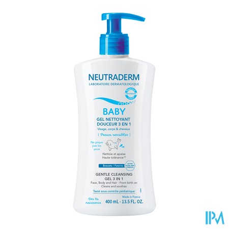 produit NEUTRADERM BABY NET DOUC GEL 3EN1 400ML