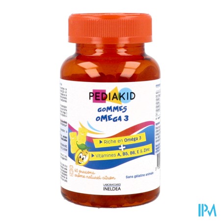 vignette PEDIAKID GOMME OMEGA 3 OURS CITR60