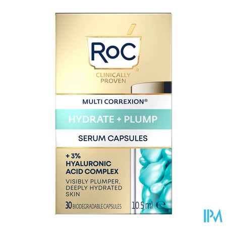 vignette ROC HYDRATER+ REPULPER SERUM 30 CAPSULES