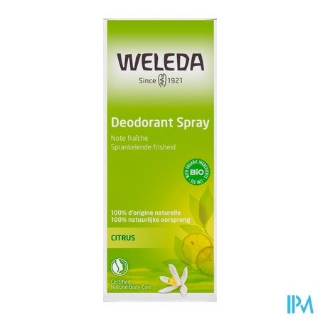 vignette WELEDA DEOD 24H CITRUS SPR 100ML