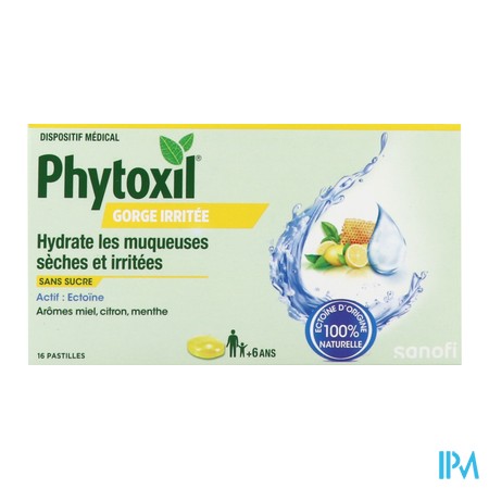 vignette PHYTOXIL MAL DE GORGE MIEL CITRON 16