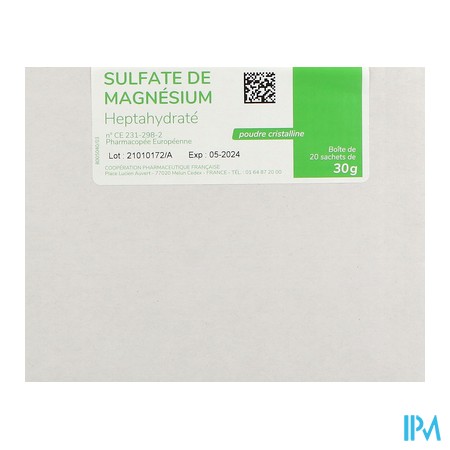 produit MAGNESIUM SULFATE SACH 30G 20