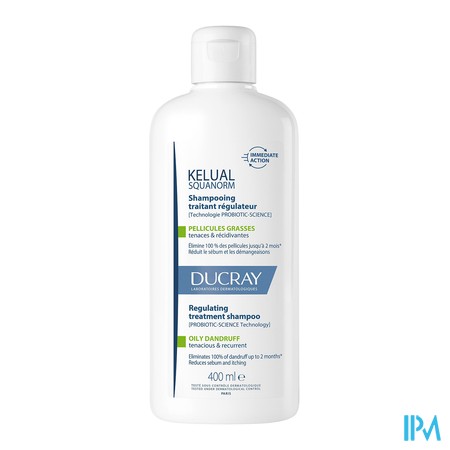 vignette DUCRAY KELUAL SQUA SHA PEL GRAS 400ML1