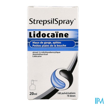 vignette STREPSILSPRAY LIDOCAINE FL 20ML