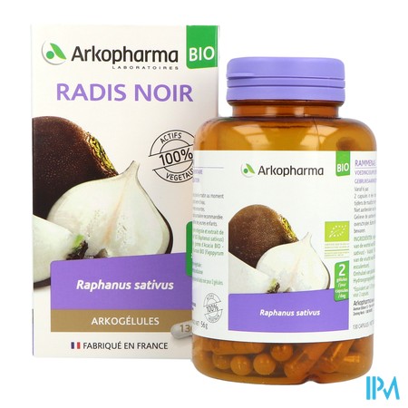 produit ARKOGELULES RADIS NOIR BIO 130 GELU