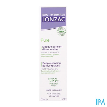 produit JONZAC MASQUE PURIFIANT DESINCRUSTAN 50ML