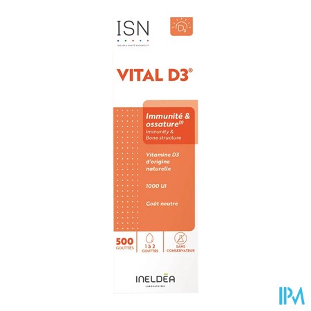 vignette ISN VITAL D3 20ML