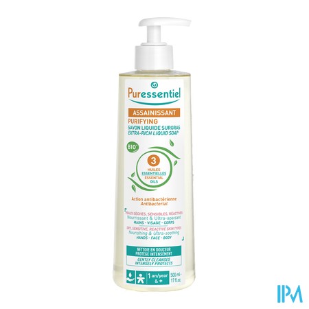 produit PURESSENTIEL SAV SURGR ASSAINISSANT 500ML