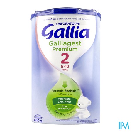 vignette GALLIAGEST PREMIUM 2 LAIT PDR 800G