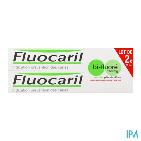 vignette FLUOCARIL 250 BIF DENT MENTHE75ML2