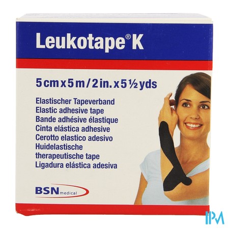 vignette BDE LEUKOTAPE K NOIR 5CMX5M