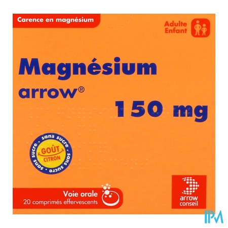 produit MAGNESIUM AWC 150MG CPR BT20