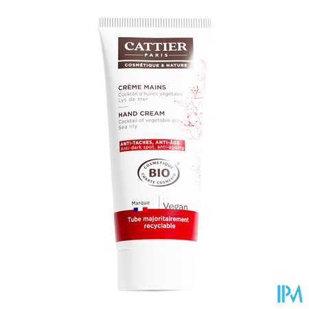 vignette CATTIER CR MAIN A/TACHE A/AGE 75ML
