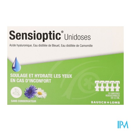 vignette SENSIOPTIC UNIDOSES 10X0,5ML
