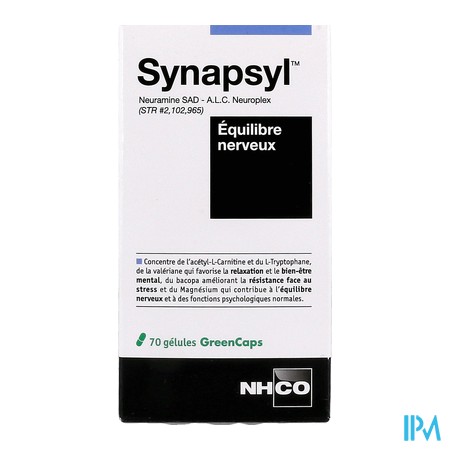 produit NHCO SYNAPSYL EQUIL NERV GELUL70