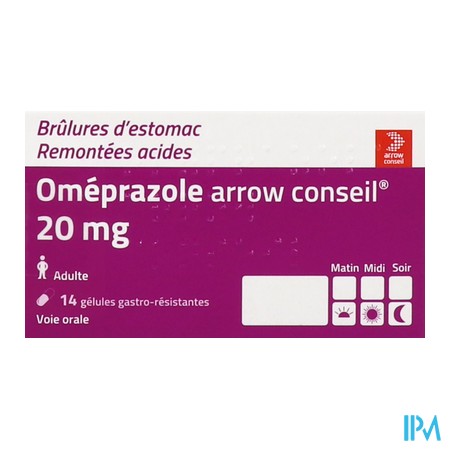 produit OMEPRAZOLE AWC 20MG GELU BT14