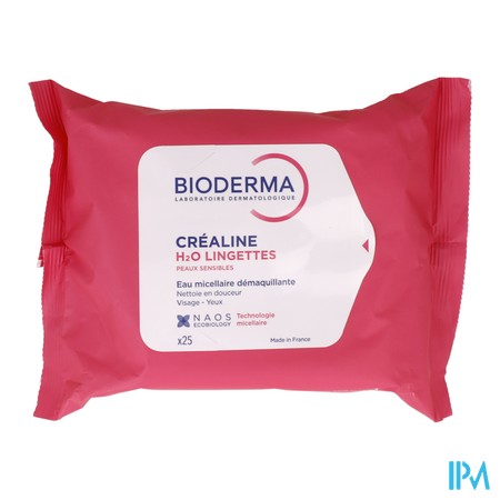 vignette BIODERMA CREALINE H2O LINGETTES 25