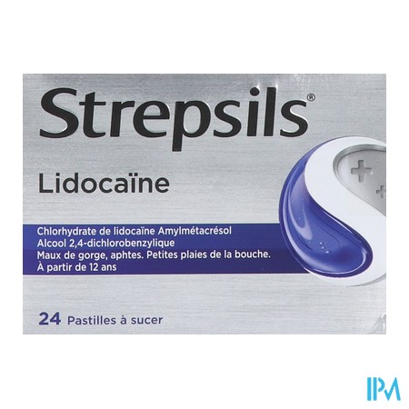 vignette STREPSILS LIDOCAINE PAST 24