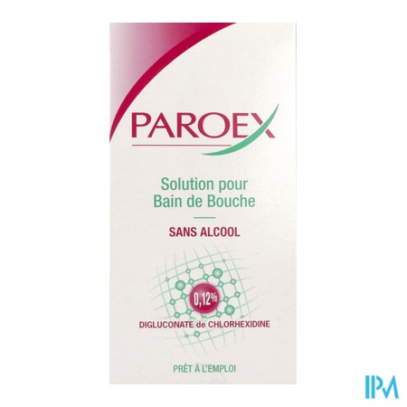 vignette PAROEX 0,12% BAIN BOUCHE FL 500ML