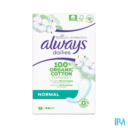 produit ALWAYS PROT-SLIP COTT PROTEC NORMAL X38