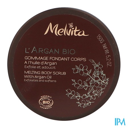vignette MELVITA ARGAN BIO GOMMAG CORP 150G
