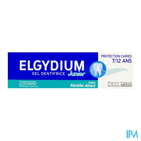 vignette ELGYDIUM DENT JUNIOR 7/12 MENTH DOUC 50ML