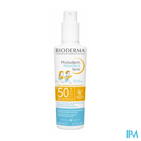 produit BIODERMA PHOTODERM PEDIAT SPF50+ SPR200ML