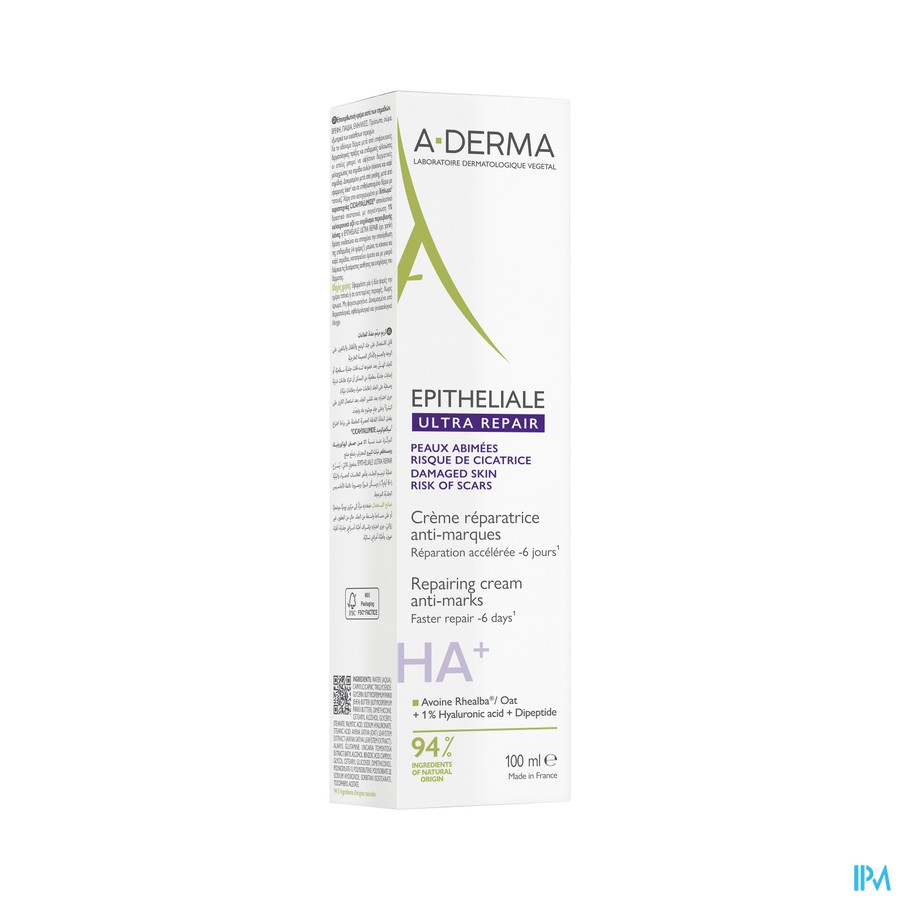 vignette A-DERMA EPITHELIALE ULTRA REP100ML