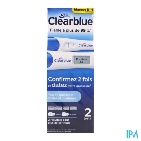 vignette CLEARBLUE TEST GROSSESE X2