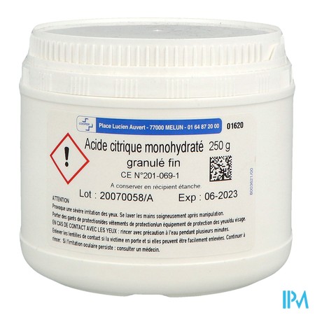 vignette CITRIQUE ACIDE COOPER H20 GRAN250G
