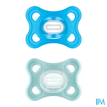 vignette SUCET MAM COMFORT SIL BLEU 2-6M X2