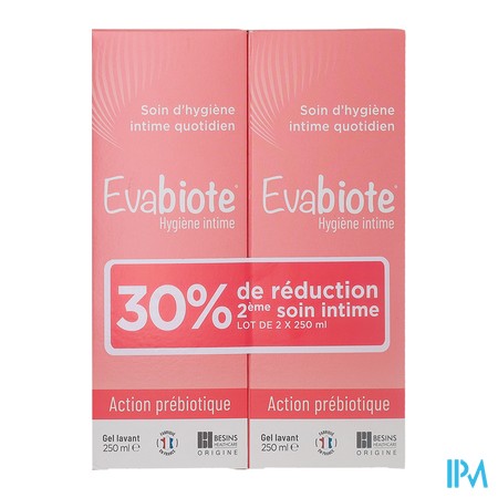 vignette EVABIOTE INTIME GEL/MOUS LAV 250X2