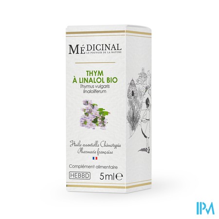 vignette MEDICINAL HE BIO THYM LINALOL 10ML