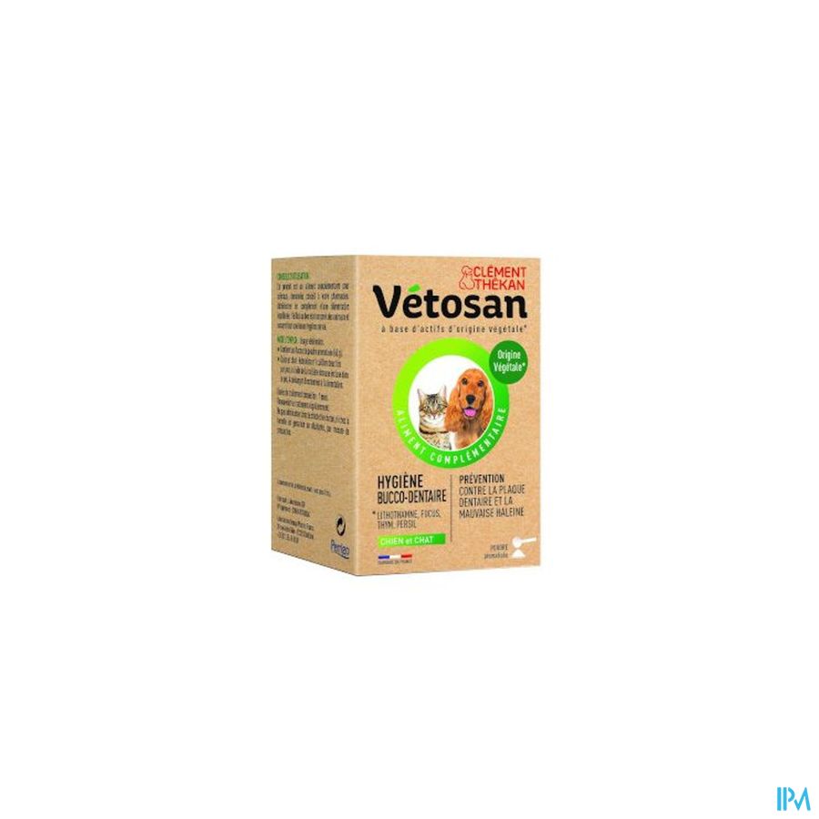 produit VETOSAN HYGIENE BUCCO-DENT PDR 60G