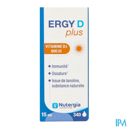 vignette ERGY D PLUS COMPTE-GOUTTE 15ML