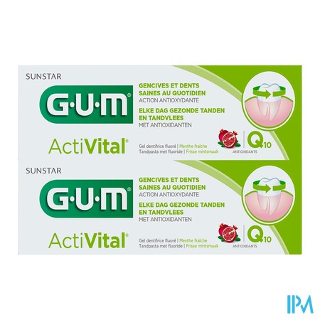 vignette GUM ACTIVITAL GEL DENT 75MLX2