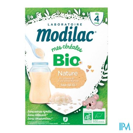 vignette MODILAC CEREALES BIO NATURE 250G