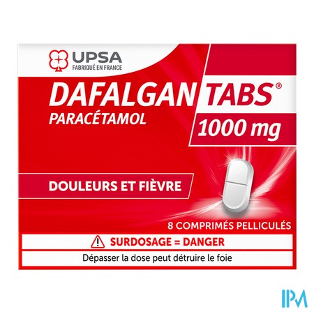 vignette DAFALGANTABS 1000MG 8CP