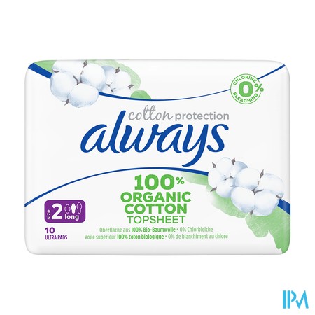 vignette SERV PER ALWAYS BIO COT LONG+ 10