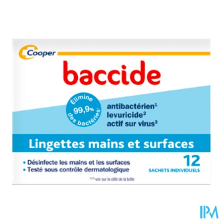 produit BACCIDE LINGETTES INDIV B12