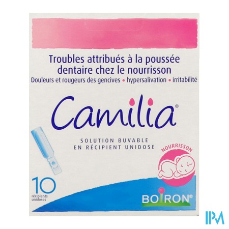 produit BOIRON CAMILIA SOL BUV NOURR 1ML BT10
