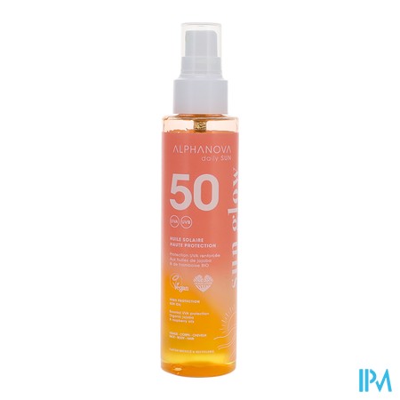 produit ALPHANOVA SUN GLOW HLE SPF50 125ML