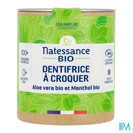 vignette NATESSANCE DENT CROQUER ALOE V&amp;MENTHOL52G