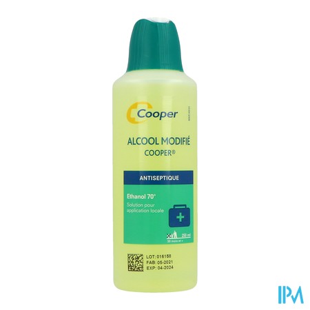 vignette ALCOOL MODIFIE 70 250ML COOPER