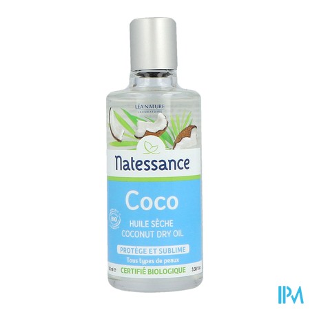 produit NATESSANCE BIO HUILE SECHE COCO 100ML